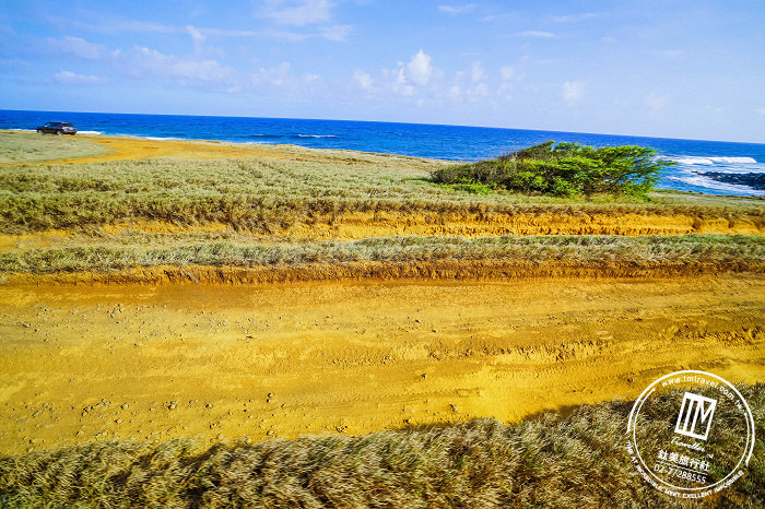 夏威夷 大島 。神奇 Papakolea 抹茶綠沙灘