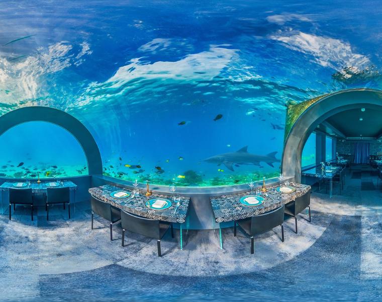 夢幻海洋世界也能吃大餐？馬爾地夫海底餐廳全攻略！